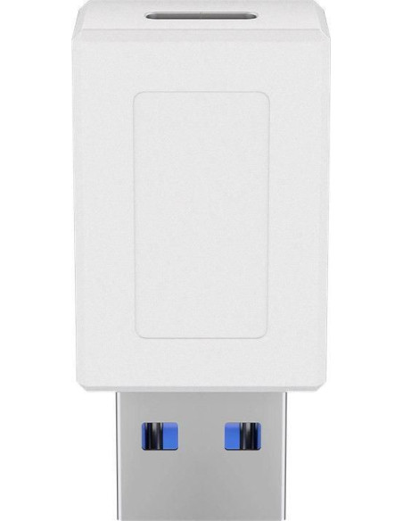 USB3.0 A - USB-C M-F, White, Adapter, USB-C connector can be used on both sides