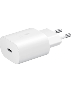 Samsung chargeur secteur ultra rapide USB-C (25W) - Blanc...