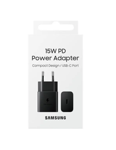 Samsung Chargeur Secteur USB-C 15W - Noir - Packaging...