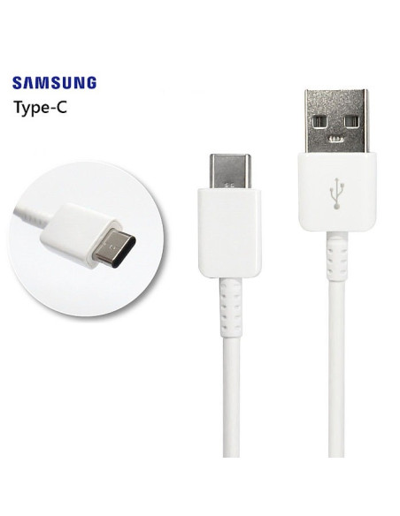 Samsung Câble data et charge USB-A vers USB-C - Blanc - Original Samsung EP-DN93