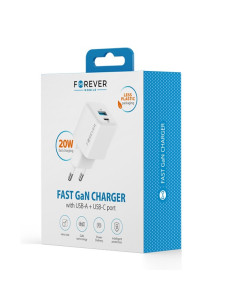 Adaptateur Chargeur secteur 1XUSB-C 1XUSB - GaN PD...